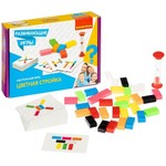 Развивающие настольные игры Bondibon «ЦВЕТНАЯ СТРОЙКА», BOX