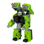 Трансформер 2в1 BONDIBOT Bondibon робот-стиральная машина, цвет зелёный, BOX 20х18х7см