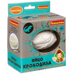 Французские опыты Науки с Буки Bondibon "Юный археолог" проводим раскопки Яйцо крокодила
