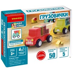 Игра настольная логическая БондиЛогика Bondibon "ГРУЗОВИЧКИ"