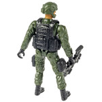 Набор солдат 18,5 см с оружием, "НАСТОЯЩИЙ БОЕЦ" Bondibon, BOX 25,5x12,6x5,4см, армеец.