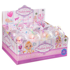 Пупс в конверте с соской,  в шарике, Kaibibi baby, D/B 24 шт., ВОХ 45х23х34 см, арт. BLD196-3.