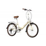 Велосипед NOVATRACK 24" складной, AURORA, бежевый, Shimano 6 speed, TY21/TS38