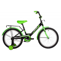 Велосипед NOVATRACK 20" FOREST черный, сталь, тормоз нож, крылья, багажник, защ.цепи