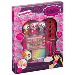 Набор детской декорат. косметики Bondibon Eva Moda, BOX 30х24х3,4 см; лаки для ногтей 3 оттенка (14,1г), украшения для ногтей самоклеющиеся пласт.стразы 24 шт., накладные ногти 12 шт., разделитель для пальцев EVA, пинцет 1 шт., пилочка для ногтей 1 шт., п