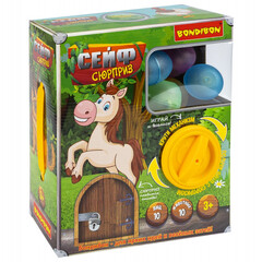Игровой набор Bondibon "СЕЙФ-СЮРПРИЗ", с вращ. механизмом, 10 раскр. яиц с фигурками животных