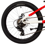 Велосипед NOVATRACK 20" EXTREME, красный, алюм., 7 скор., Shimano/Microshift  диск.тормоз STG