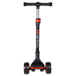 Самокат Novatrack RainBow, колеса 120х80, черный с красным