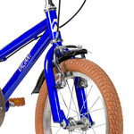 Велосипед NOVATRACK 14" VALIANT, сталь, тёмно-синий, полная защита цепи, ручной передний и задний то