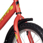 Велосипед FOXX 14" SIMPLE красный, сталь, тормоз нож, крылья, багажник, полная защ.цепи