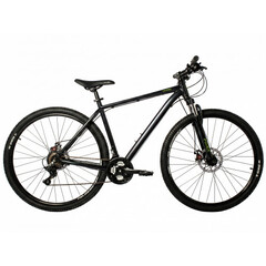 Велосипед FOXX 29" CAIMAN черный, сталь, размер 20
