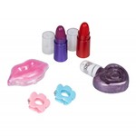 Набор детской декор. косметики Bondibon Eva Moda, BOX 20,6*5,4*25,4 см; косметичка-звёздочка, тени для век 6 оттенков (3г), помада 2 оттенка (1,6г), блеск для губ (1,2г), лак для ногтей (5г), аппликатор 1шт., заколки 2шт., арт.10387D.