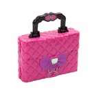 Набор детской декор. косметики Bondibon Eva Moda, BOX 41*7,2*28,8 см; косметичка-сумочка, тени для век 8 оттенков (6г), блеск для губ 9 оттенков (6,3г), помада 2 оттенка (1,2г), лак для ногтей 3 оттенка (12г), аппликатор 1шт., кисточки 3шт.,арт.77030.