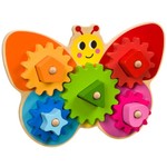 Игр.дерев. Bondibon с шестеренками и фигурами БАБОЧКА, BOX