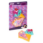 Набор детской декор. косметики Bondibon Eva Moda, CRD 30,7x18x3,6 см; косметичка-мороженое рожок, тени для век 5 оттенков (3,5г), помада (1,3г), аппликатор 1 шт.,арт. 70635G.