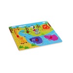 Игр. дерев., рамка-вкладыш Дикие животные, Bondibon, D/B 29,5х21х0,7 см., арт. TKB273