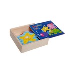 Игр. набор дерев., пазлы, Морские обитатели, Bondibon, BOX 16,5х16х4,8 см., арт. TKA382