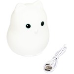 Ночная лампа СОВА, BONDIBON, силикон, 8 цветов, USB зарядка