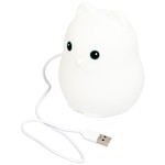 Ночная лампа СОВА, BONDIBON, силикон, 8 цветов, USB зарядка