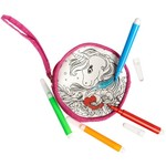 Брелок для раскрашивания BONDIBON, СКАЗОЧНЫЙ ЕДИНОРОГ, круглая сумочка