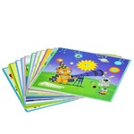 Мозаика для малышей из дерева Bondibon, 12 картинок-шаблонов, 25 фишек, BOX