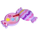 Набор детской декор. косметики Bondibon Eva Moda, CRD 17,9х30,5х3,5 см; косметичка-конфетка, тени для век 5 оттенков (3,5г), помада (1г ), аппликатор 1 шт.,арт. 70634Q.
