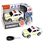 Трансформер 2в1 BONDIBOT Bondibon робот-автомобиль, полиция, BOX 21x10х13 см, арт. M1478-3B.