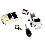Трансформер 2в1 BONDIBOT Bondibon робот-автомобиль, полиция, BOX 21x10х13 см, арт. M1478-3B.