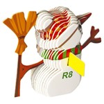 Новогодний набор Пазл 3D "Снеговик" BONDIBON, 28 деталей.