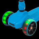 Самокат Novatrack RainBow, складной механизм на руле, широкие свет.колеса PU п