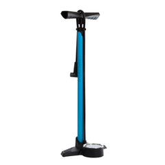 Насос напольный, модель GF2530 FYI с манометром 3" presta/schrader, голуб. алюм.